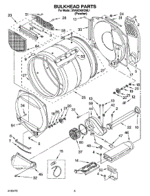 03 - Bulkhead Parts parts for Whirlpool Dryer 3RAWZ481EML1 from AppliancePartsPros.com
