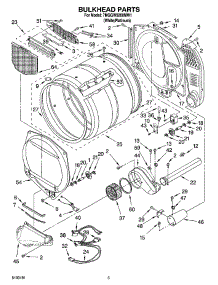 03 - Bulkhead Parts parts for Whirlpool Dryer 7MGGW9200MW1 from AppliancePartsPros.com