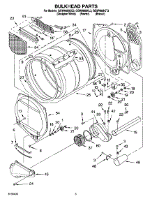 03 - Bulkhead Parts parts for Whirlpool Dryer GGW9868KQ3 from AppliancePartsPros.com