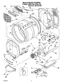 03 - Bulkhead Parts parts for Whirlpool Dryer LEQ8611PG0 from AppliancePartsPros.com