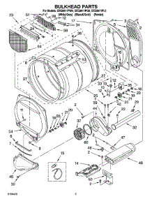 03 - Bulkhead Parts parts for Whirlpool Dryer GEQ8811PG0 from AppliancePartsPros.com