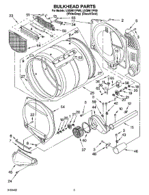 03 - Bulkhead Parts parts for Whirlpool Dryer LGQ8611PW0 from AppliancePartsPros.com