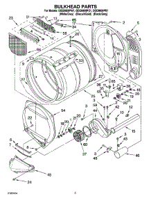03 - Bulkhead Parts parts for Whirlpool Dryer GGQ9800PG1 from AppliancePartsPros.com