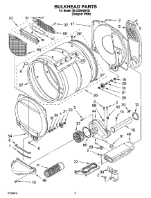 03 - Bulkhead Parts parts for Whirlpool Dryer 3RLEQ8000KQ2 from AppliancePartsPros.com