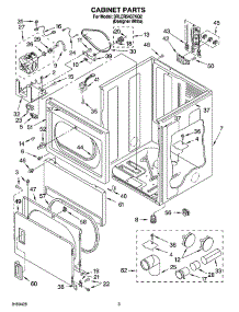 02 - Cabinet Parts parts for Whirlpool Dryer 3RLER5437KQ2 from AppliancePartsPros.com