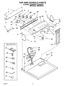 02 - Top And Console Parts Optional Parts (Not Included) parts for Whirlpool Dryer LEQ9858PG0 from AppliancePartsPros.com