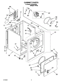 02 - Cabinet Parts parts for Whirlpool Dryer LER5644PQ0 from AppliancePartsPros.com