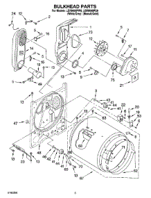03 - Bulkhead Parts parts for Whirlpool Dryer LGR8648PG0 from AppliancePartsPros.com