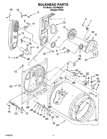 03 - Bulkhead Parts parts for Whirlpool Dryer LGQ7030KQ2 from AppliancePartsPros.com