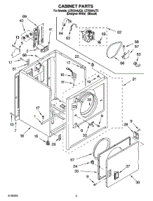 02 - Cabinet Parts parts for Whirlpool Dryer LER5644JT3 from AppliancePartsPros.com