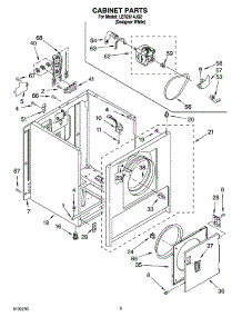 02 - Cabinet Parts parts for Whirlpool Dryer LER2614JQ2 from AppliancePartsPros.com