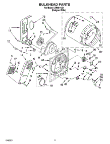 03 - Bulkhead Parts parts for Whirlpool Dryer LER6611LQ1 from AppliancePartsPros.com