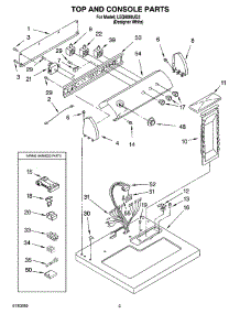 02 - Top And Console Parts Optional Parts (Not Included) parts for Whirlpool Dryer LEQ8000JQ3 from AppliancePartsPros.com