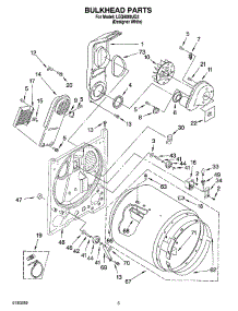 03 - Bulkhead Parts parts for Whirlpool Dryer LEQ8000JQ3 from AppliancePartsPros.com