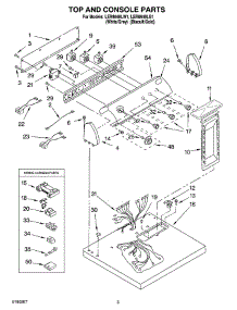 02 - Top And Console Parts Optional Parts (Not Included) parts for Whirlpool Dryer LER8648LW1 from AppliancePartsPros.com