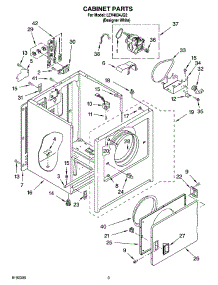 02 - Cabinet Parts parts for Whirlpool Dryer LEV4634JQ2 from AppliancePartsPros.com