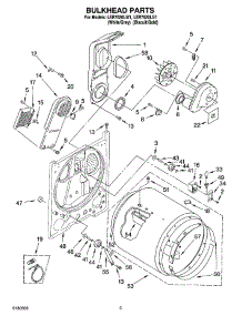 03 - Bulkhead Parts parts for Whirlpool Dryer LER7620LG1 from AppliancePartsPros.com