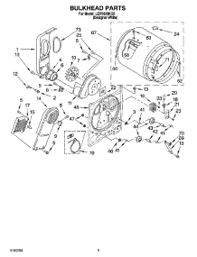 03 - Bulkhead Parts parts for Whirlpool Dryer LER5620KQ2 from AppliancePartsPros.com