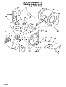 03 - Bulkhead Parts parts for Whirlpool Dryer LER5644JQ3 from AppliancePartsPros.com