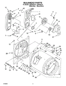 03 - Bulkhead Parts parts for Whirlpool Dryer LGR7620LW1 from AppliancePartsPros.com