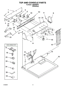 02 - Top And Console Parts parts for Whirlpool Dryer LEB6300PW0 from AppliancePartsPros.com