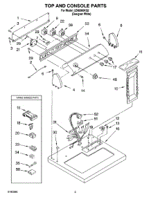 02 - Top And Console Parts Optional Parts (Not Included) parts for Whirlpool Dryer LEN2000KQ2 from AppliancePartsPros.com