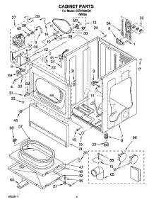 02 - Cabinet Parts parts for Whirlpool Dryer CEP2760KQ2 from AppliancePartsPros.com