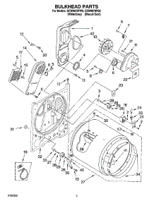 03 - Bulkhead Parts parts for Whirlpool Dryer GEW9878PG0 from AppliancePartsPros.com