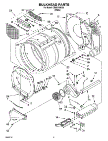 03 - Bulkhead Parts And Optional Parts parts for Whirlpool Dryer CEM2750KQ3 from AppliancePartsPros.com