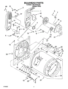 03 - Bulkhead Parts parts for Whirlpool Dryer 7MLGC9545JQ5 from AppliancePartsPros.com