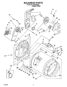 03 - Bulkhead Parts parts for Whirlpool Dryer LEQ7030KQ2 from AppliancePartsPros.com