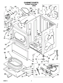 02 - Cabinet Parts parts for Whirlpool Dryer CGP2761KQ2 from AppliancePartsPros.com