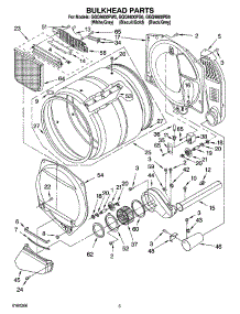 03 - Bulkhead Parts parts for Whirlpool Dryer GGQ9800PG0 from AppliancePartsPros.com