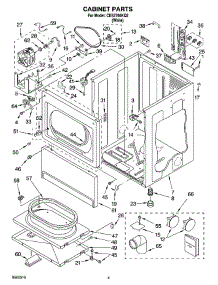 02 - Cabinet Parts parts for Whirlpool Dryer CEE2760KQ2 from AppliancePartsPros.com
