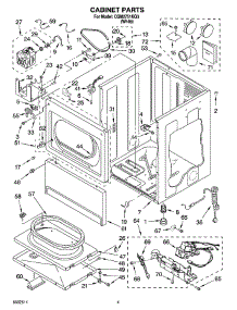 02 - Cabinet Parts parts for Whirlpool Dryer CGM2751KQ3 from AppliancePartsPros.com