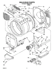 03 - Bulkhead Parts And Optional Parts Not Included parts for Whirlpool Dryer CEM2760KQ3 from AppliancePartsPros.com