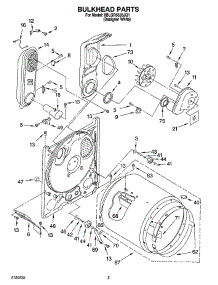 03 - Bulkhead Parts parts for Whirlpool Dryer 8BLGR5636JQ1 from AppliancePartsPros.com