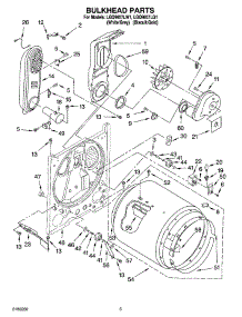 03 - Bulkhead Parts parts for Whirlpool Dryer LGQ9857LG1 from AppliancePartsPros.com