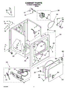 02 - Cabinet Parts parts for Whirlpool Dryer GCGM2991MQ1 from AppliancePartsPros.com