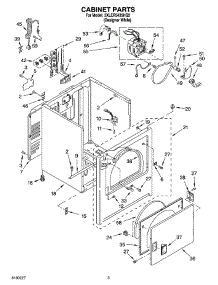 02 - Cabinet Parts parts for Whirlpool Dryer 3XLER5435HQ2 from AppliancePartsPros.com