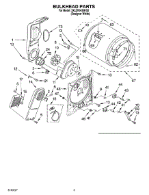 03 - Bulkhead Parts parts for Whirlpool Dryer 3XLER5435HQ2 from AppliancePartsPros.com