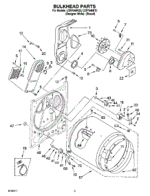 03 - Bulkhead Parts parts for Whirlpool Dryer LER7648KT3 from AppliancePartsPros.com
