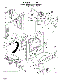 02 - Cabinet Parts parts for Whirlpool Dryer 7MLGQ8857JQ6 from AppliancePartsPros.com