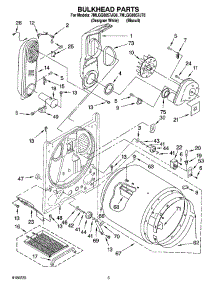 03 - Bulkhead Parts parts for Whirlpool Dryer 7MLGQ8857JQ6 from AppliancePartsPros.com