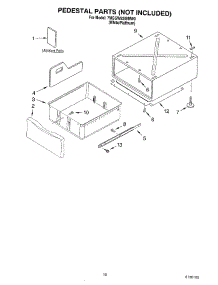 06 - Pedestal Parts (Not Included) parts for Whirlpool Dryer 7MGGW9200MW0 from AppliancePartsPros.com