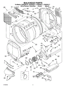 03 - Bulkhead Parts Optional Parts (Not Included) parts for Whirlpool Dryer GEW9200LT1 from AppliancePartsPros.com