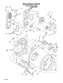 03 - Bulkhead Parts parts for Whirlpool Dryer 7MLGC9545JQ4 from AppliancePartsPros.com