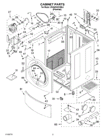 02 - Cabinet Parts parts for Whirlpool Dryer 3RAWZ481EML0 from AppliancePartsPros.com