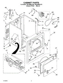 02 - Cabinet Parts parts for Whirlpool Dryer 7MLGQ8857JT5 from AppliancePartsPros.com