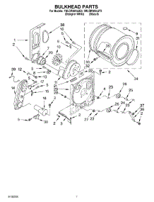 04 - Bulkhead Parts parts for Whirlpool Dryer 7MLGR3624JQ3 from AppliancePartsPros.com